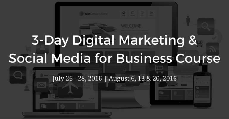 3-Day Digital Marketing & Social Media for Business Course