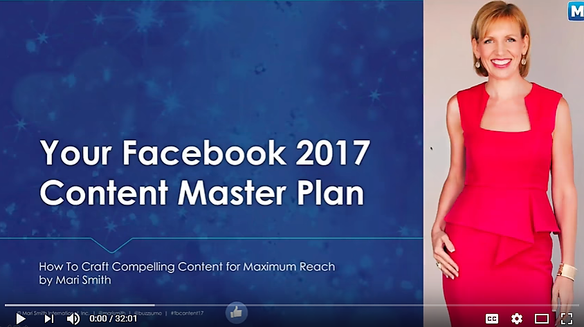 Facebook Content Master Plan by Mari Smith & BuzzSumo