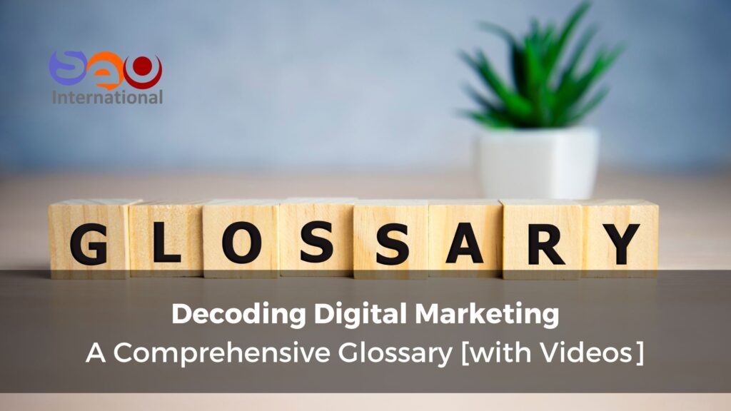 Digital Marketing Glossary