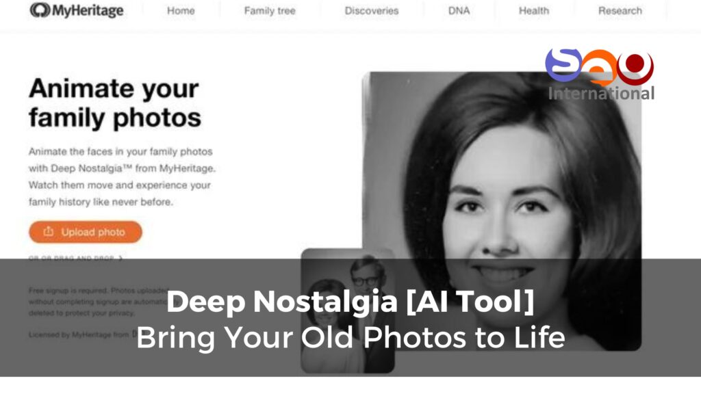 Deep Nostalgia - AI Tool - Dubai, UAE