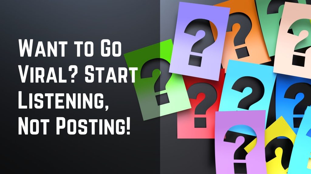 Go Viral - Answer The Public - Start listening before posting - Dubai